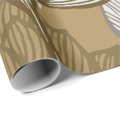Art Deko Blume Muster. Blume Geschenkpapier (Rolleneckpunkt)