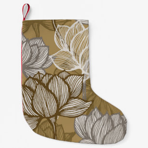 Art Deko Blume Muster. Blume Kleiner Weihnachtsstrumpf