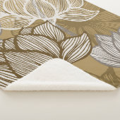 Art Deko Blume Muster. Blume Sherpadecke (3/4)