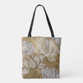 Art Deko Blume Muster. Blume Tasche (Rückseite)