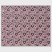 Art Deko Blume Muster geometrisch lila Geschenkpapier (Flach)
