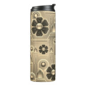 Art Deko Blumenmuster geometrisch Vintag Thermosbecher (Nach links gedreht)