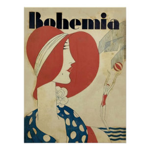 Art Deko bohemia magazine cover