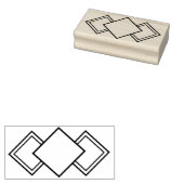 art Deko border art Briefmarke Gummistempel (Stempel)