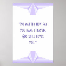 Art Deko Christlich Zitat Poster