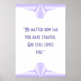 Art Deko Christlich Zitat Poster