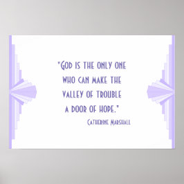 Art Deko Christlich Zitat Poster