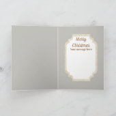 Art Deko Christmas Lady Vintage Karte (Innenseite)