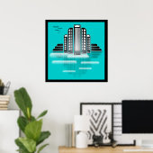 Art Deko City Poster (Heimbüro)