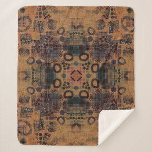 art Deko dekorative Vintage Muster, S. 7, Monochr. Sherpadecke