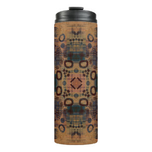 art Deko dekorative Vintage Muster, S. 7, Monochr. Thermosbecher