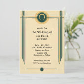 Art Deko Einladung (Stehend Vorderseite)