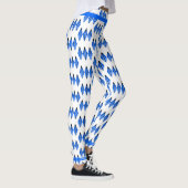 Art Deko Element in blauen Leggings (Rechts)