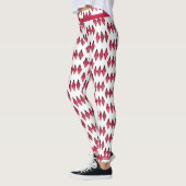 Art Deko-Element in Crimson Leggings (Links)