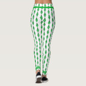 Art Deko Element in grünen Leggings (Rückseite)