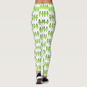 Art Deko Element in hellgrünen Leggings (Rückseite)
