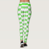Art Deko Element in Kalkgrün Leggings (Rückseite)