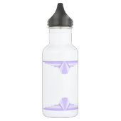 Art Deko Element in lila & lila 532 ml Wasserbo Edelstahlflasche (Links)
