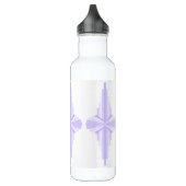 Art Deko Element in lila & lila 710 ml Wasserbo Edelstahlflasche (Links)