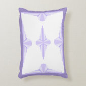 Art Deko Element in lila & lila Dekokissen (Vorderseite(Vertikal))