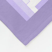 Art Deko Element in lila & lila Fleece Blanket (Ecke)