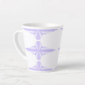 Art Deko Element in lila & lila Milchtasse (Linke Ecke)