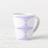 Art Deko Element in lila & lila Milchtasse (Rechte Ecke)