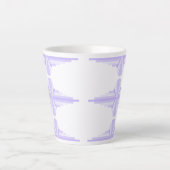 Art Deko Element in lila & lila Milchtasse (Vorderseite)