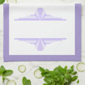 Art Deko Element in lila & lila TeeHandtücher Geschirrtuch (Gefaltet)