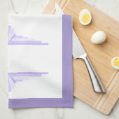 Art Deko Element in lila & lila TeeHandtücher Geschirrtuch (Viertel Falte)