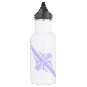 Art Deko Element in lila & lila Wasserflasche