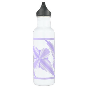 Art Deko Element in lila & lila Wasserflasche Edelstahlflasche