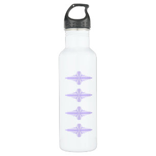 Art Deko Element in lila & lila Wasserflasche Edelstahlflasche