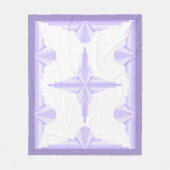 Art Deko Element in lila und lila Fleece Decke (Vorderseite)