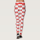 Art Deko Element in roten Leggings (Rückseite)