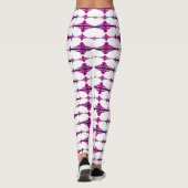 Art Deko Element in tiefrosa Leggings (Rückseite)