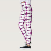Art Deko Element in tiefrosa Leggings (Links)