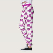 Art Deko Element in tiefrosa Leggings (Links)