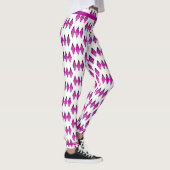 Art Deko Element in tiefrosa Leggings (Rechts)