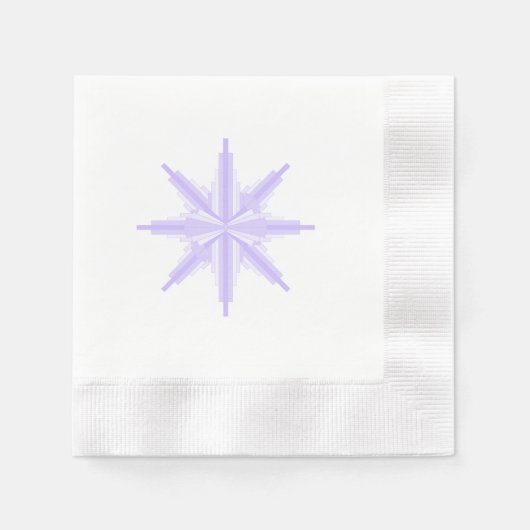 Art Deko Element lila & lila Paper Napkin Serviette (Vorderseite)