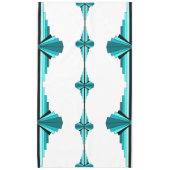 Art Deko Elemente in aquamariner grüner Tablette Tischdecke (Vorderseite)