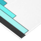 Art Deko Elemente in aquamariner grüner Tablette Tischdecke (Schrägansicht)