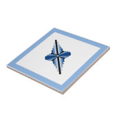 Art Deko Elemente in Blau, Marine und Schwarz Fliese (Seite)