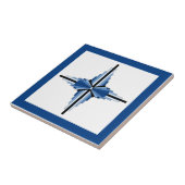 Art Deko Elemente in Blau, Marine und Schwarz Fliese (Seite)