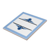 Art Deko Elemente in Blau, Marine und Schwarz Fliese (Seite)