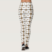 Art Deko Elemente in Bräunung Leggings (Rückseite)