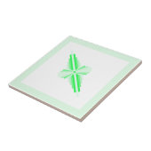 Art Deko Elemente in fluor aquamarin grün Fliese (Seite)