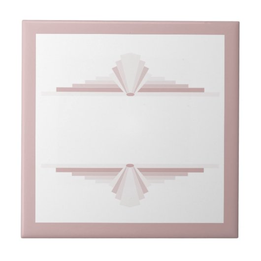 Art Deko Elemente in hellbraun Fliese (Vorderseite)