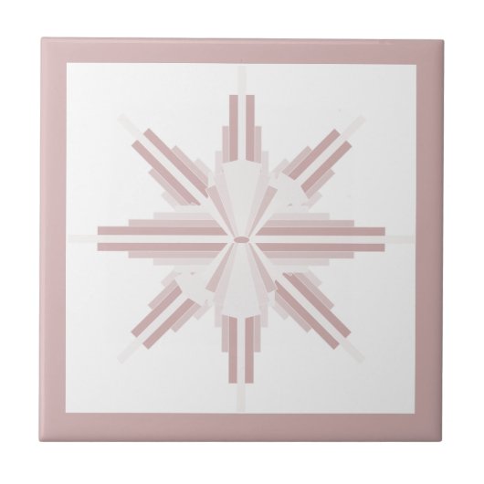 Art Deko Elemente in hellbraun Fliese (Vorderseite)