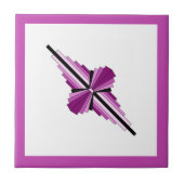 Art Deko Elemente in Himbeere & Rosa Fliese (Vorderseite)